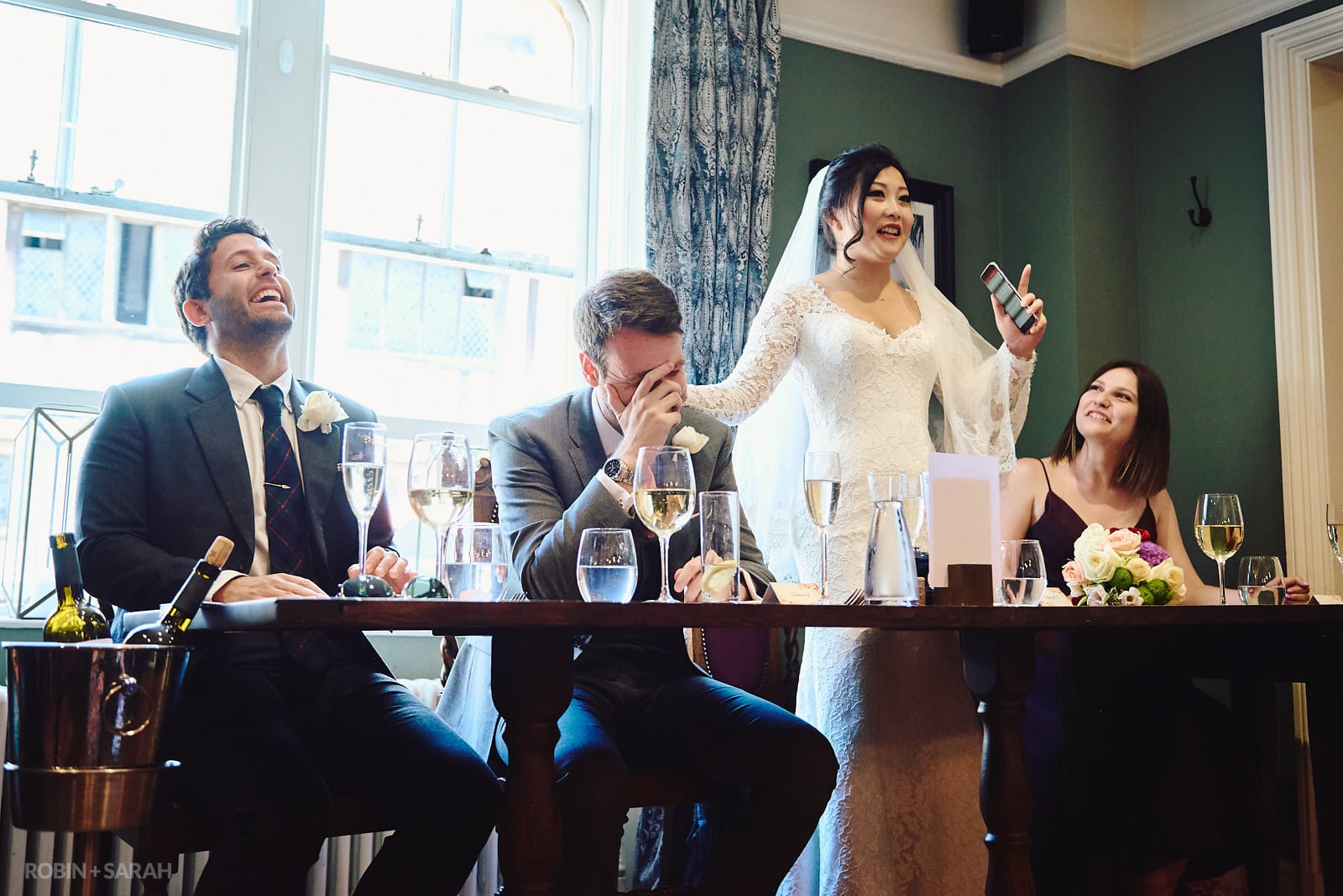 Wedding speeches at The Townhouse in Stratford upon Avon