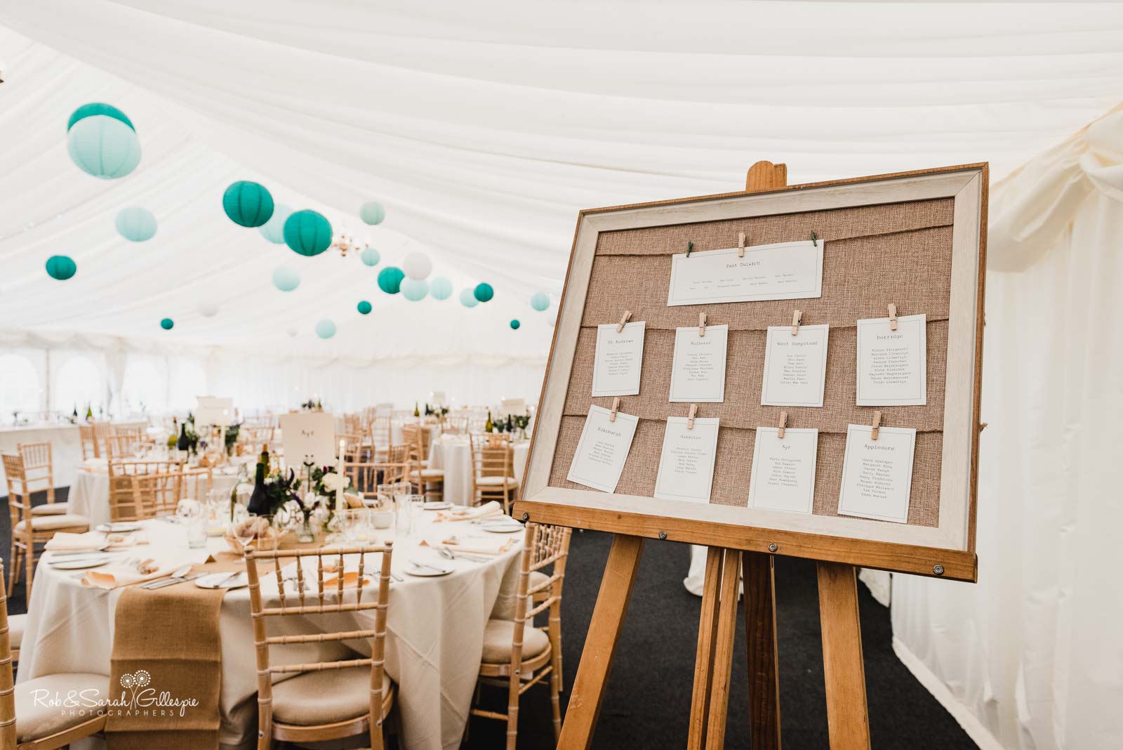 Wedding marquee at Wethele Manor