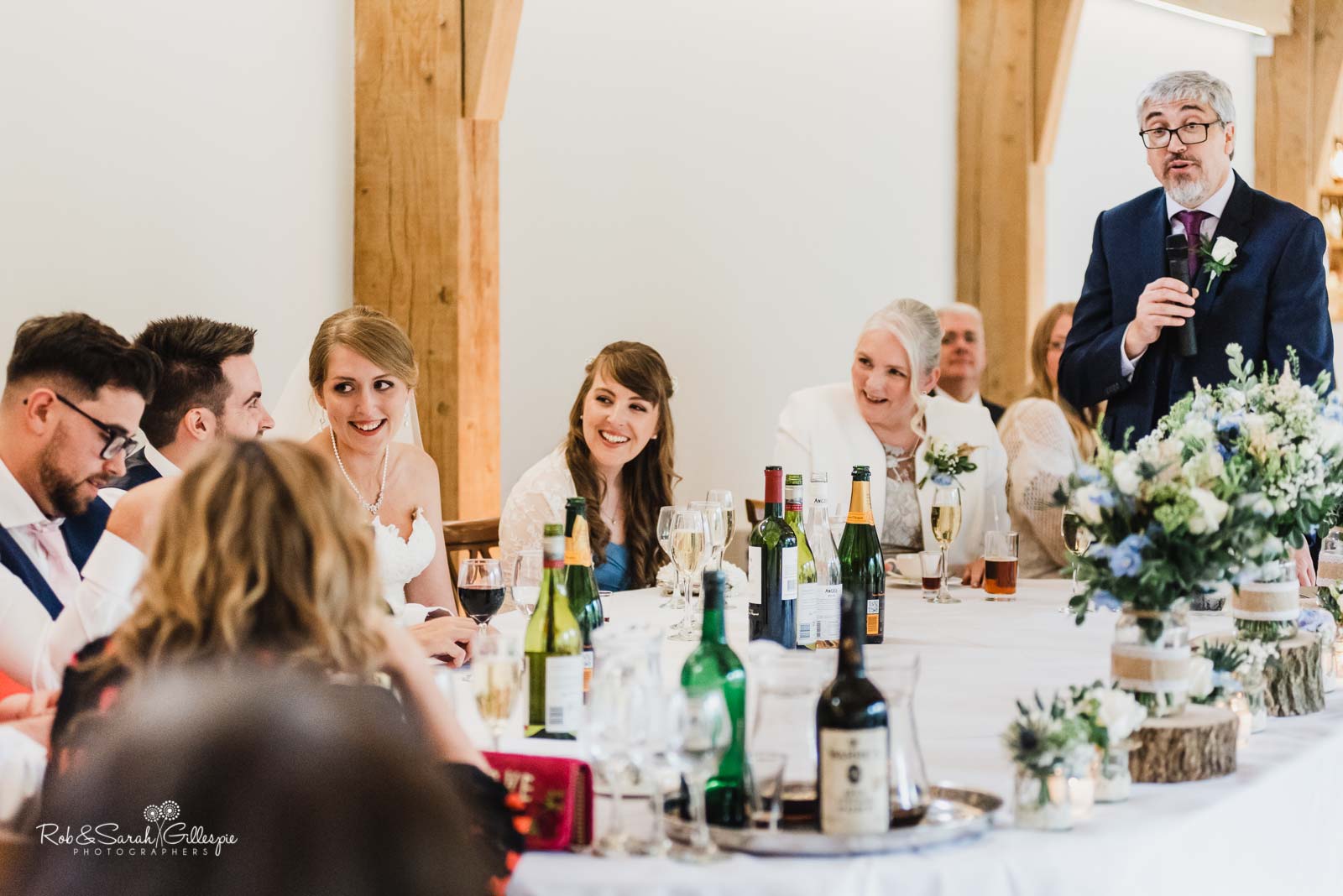 Wedding speeches at The Mill Barns