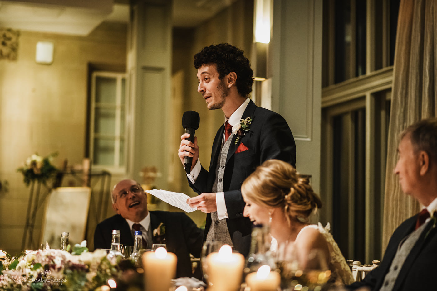 Wedding speeches at Hampton Manor