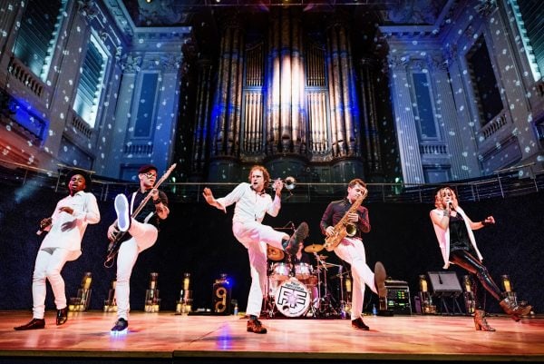 Live band play at Birmingham Town Hall wedding reception