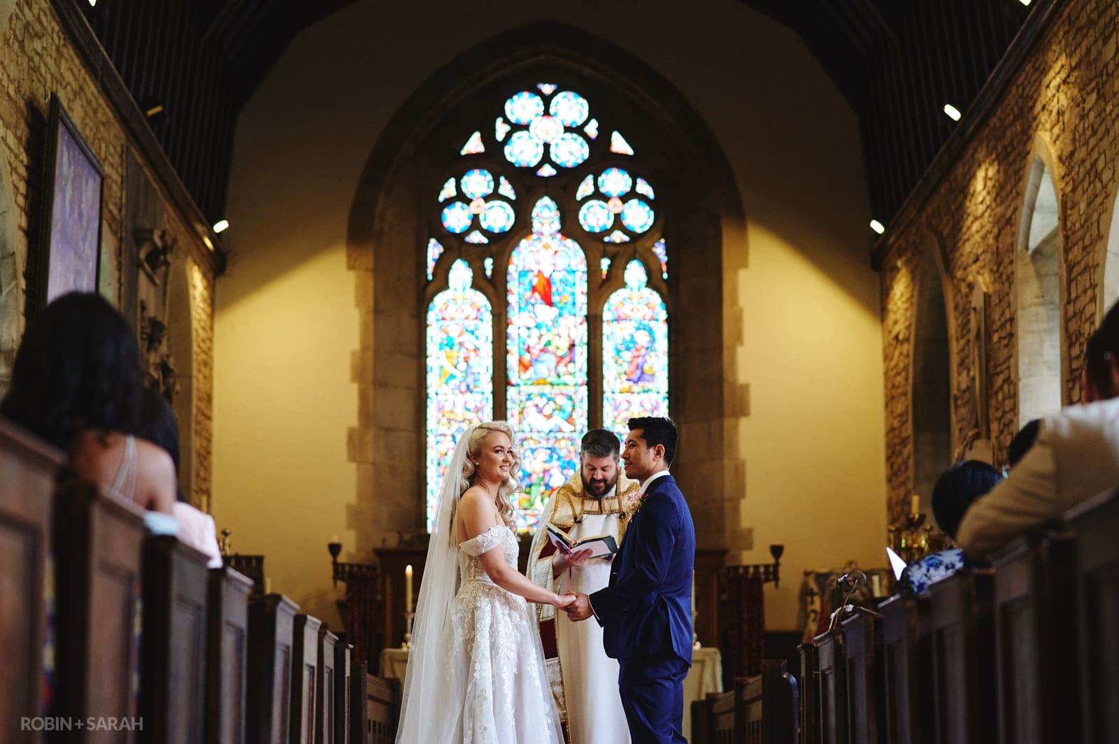 Wedding ceremony at Feckenham Church