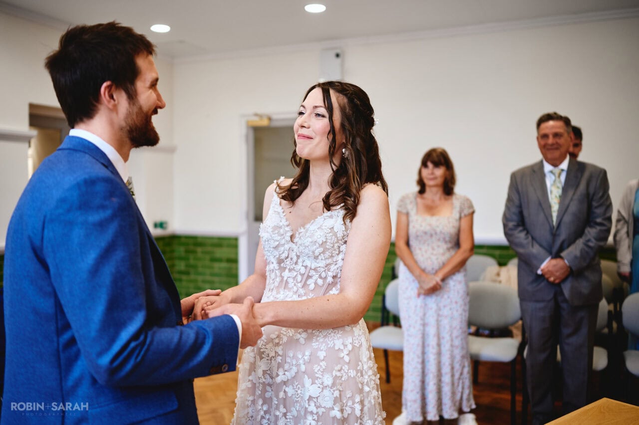 Wedding ceremony at Bromsgrove Registry Office