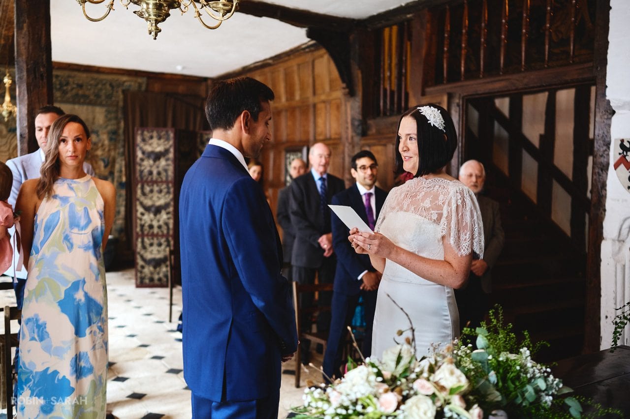 Wedding ceremony at Greyfriars in Worcester