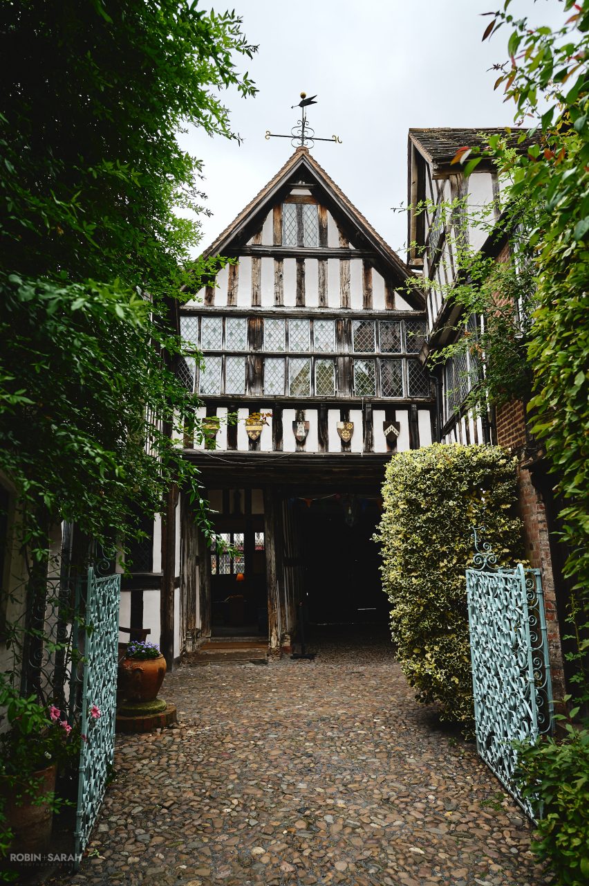 House at Greyfriars with cobbled walkway and iron gates
