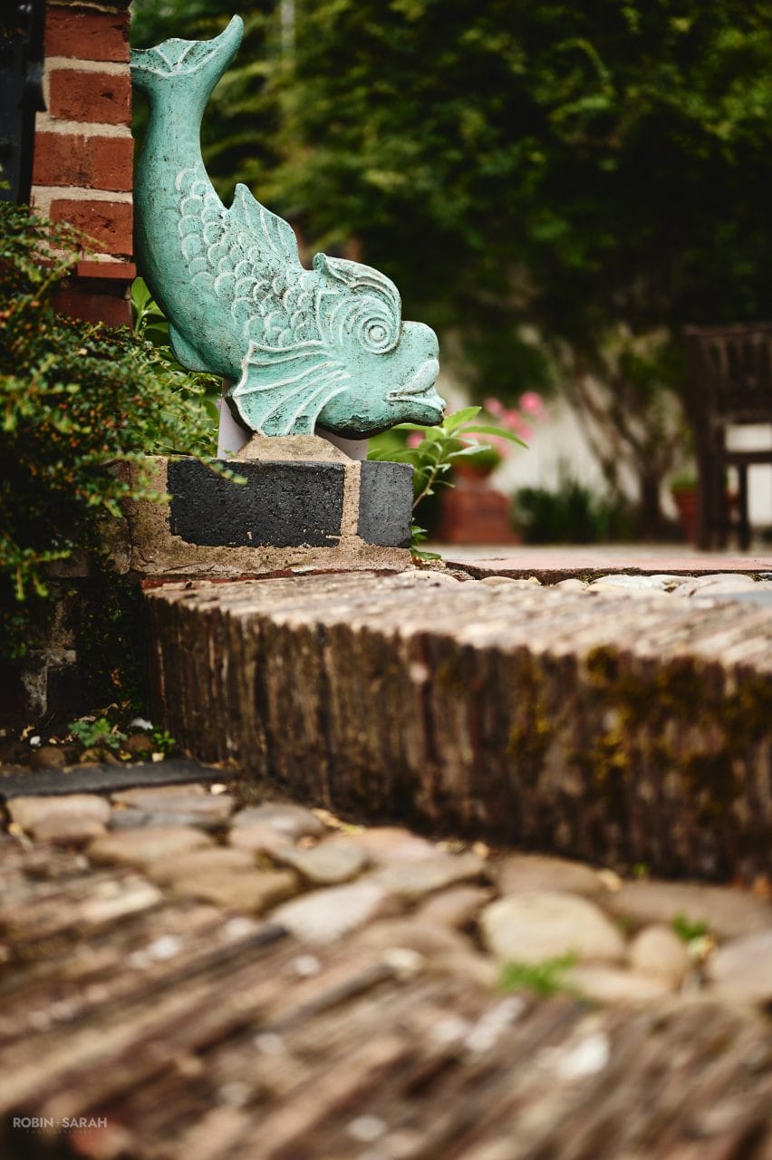 Detail of steps and carving