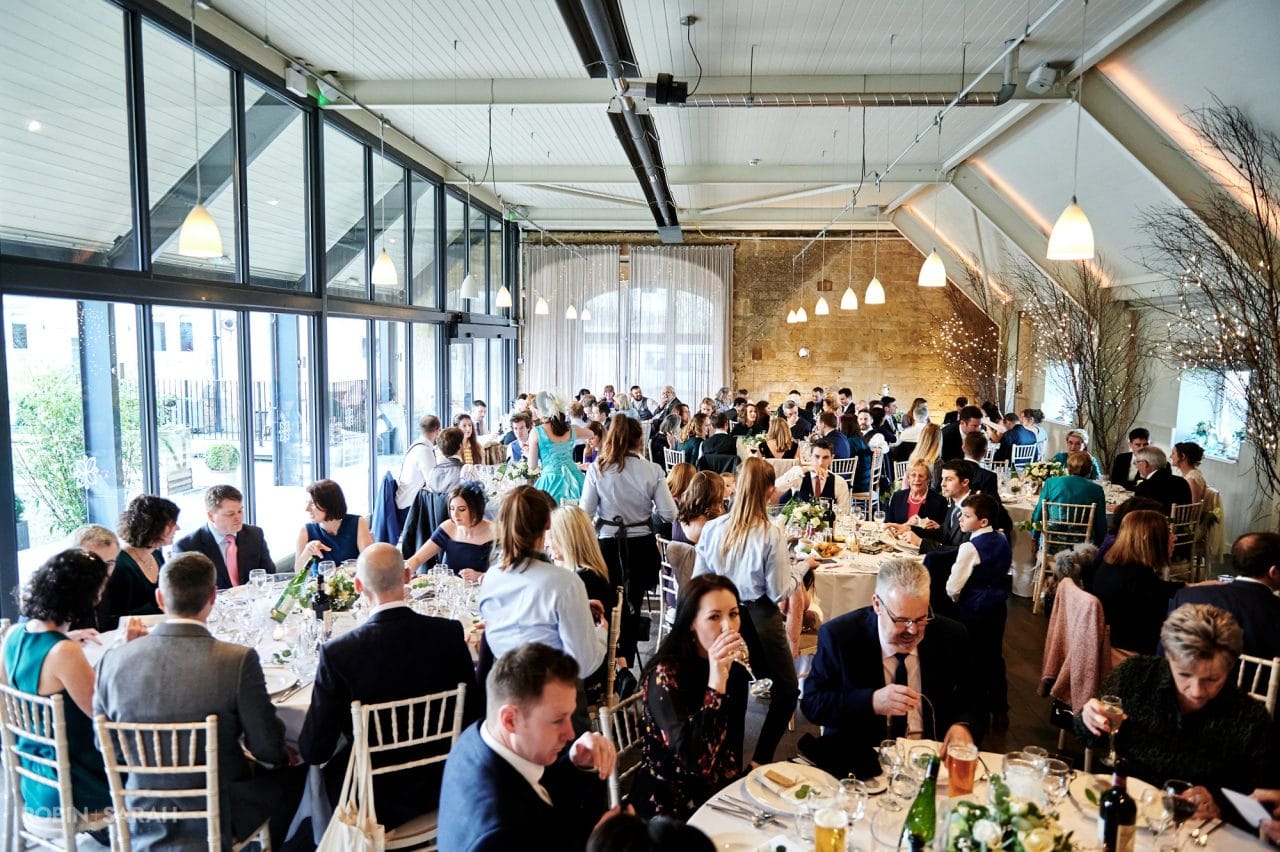 The Stone Barn with wedding reception taking place